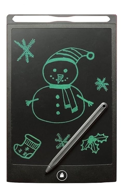 8.5 inch LCD Writing Board, Electronic Writing Tablet, Paperless Graphics and memo Notepad, Magnetic Fridge Board for Kids and Business, with Stylus, Black