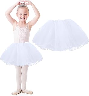 4 Layers Tutu Skirt, Tulle Tutus for Girls Tulle Fluffy Ballet Dress Skirt Baby Toddler Tutus