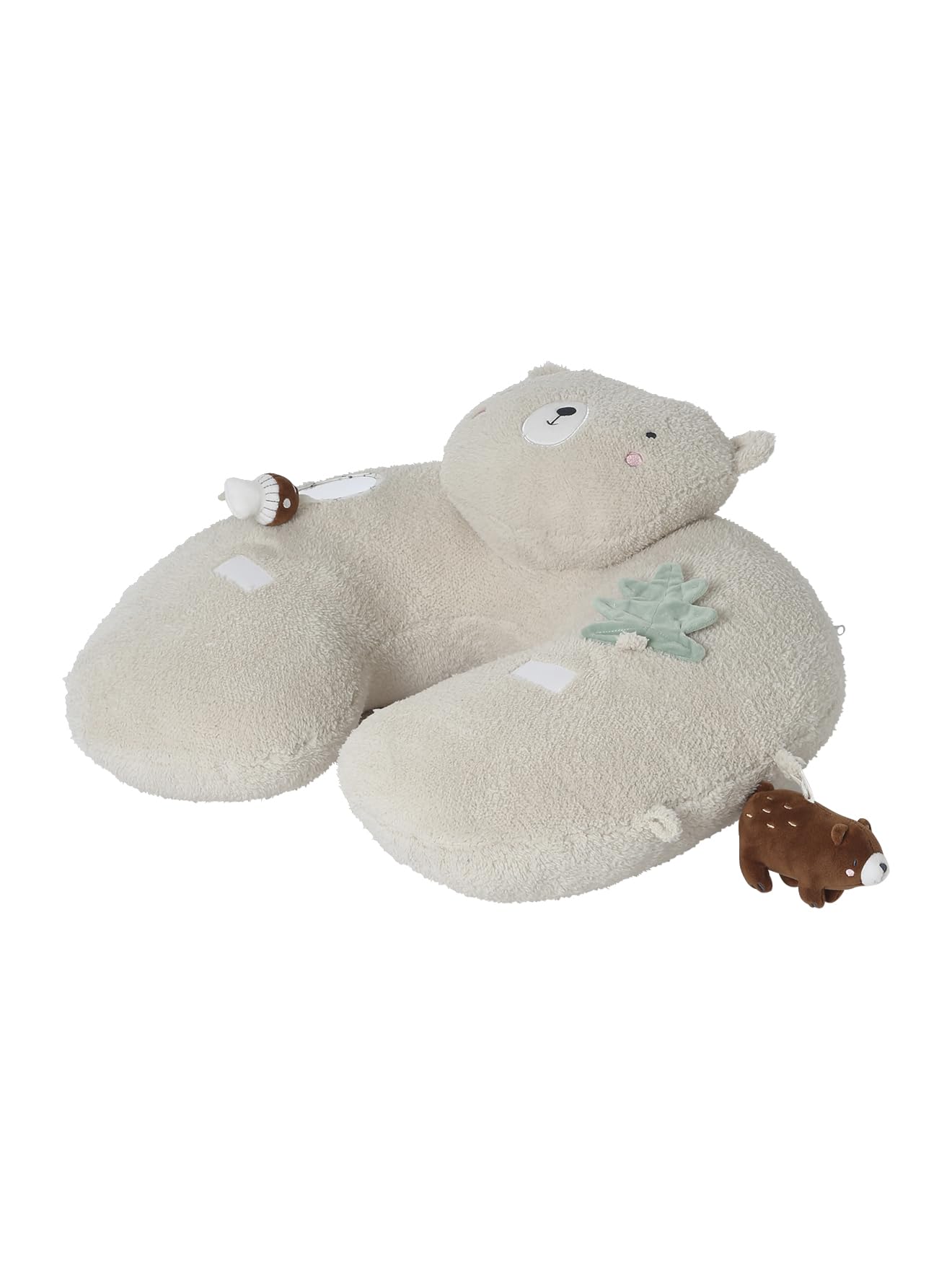 VERTBAUDET Baby Activity-Kissen wollweiß/grüner wald