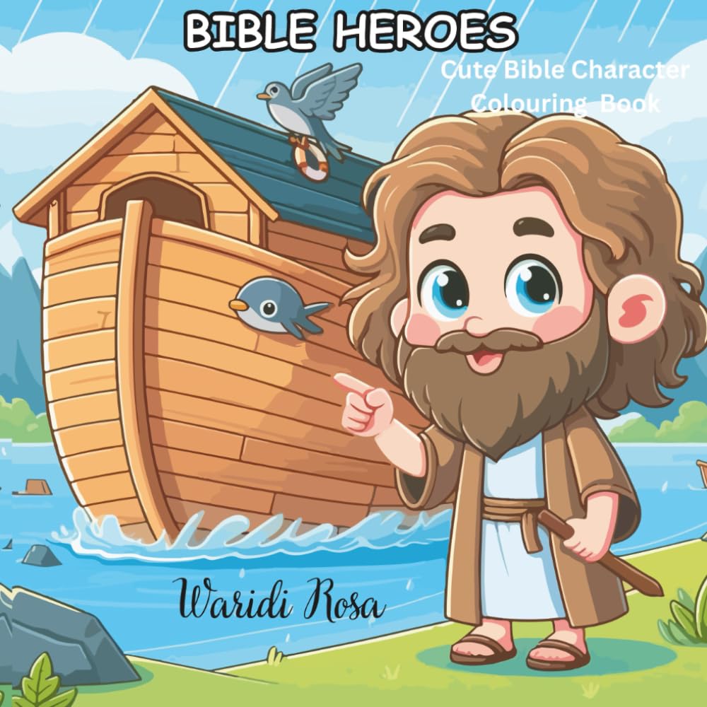 Bible Heroes: Cute Bible Characters Coloring Book
