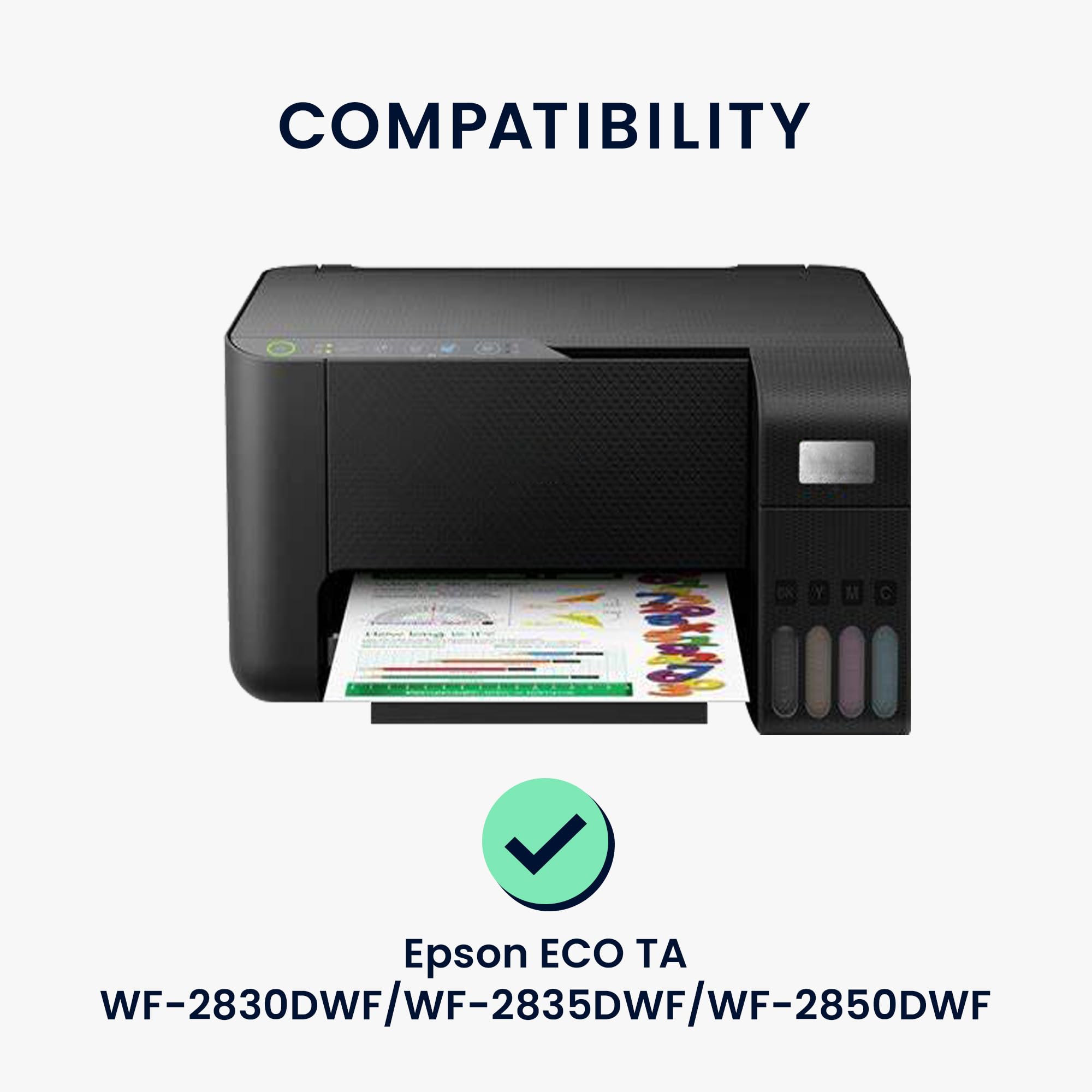 kwmobile Obudowa kompatybilna z Epson EcoTank ET-2820 / ET-2810/2870 / 2880/2861 / 2862 - Osłona przeciwpyłowa drukarki - Ciemnoszara ochronna podszewka