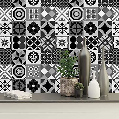 Papel de Parede Adesivo Lavável Para Cozinha Banheiro Azulejo 3M