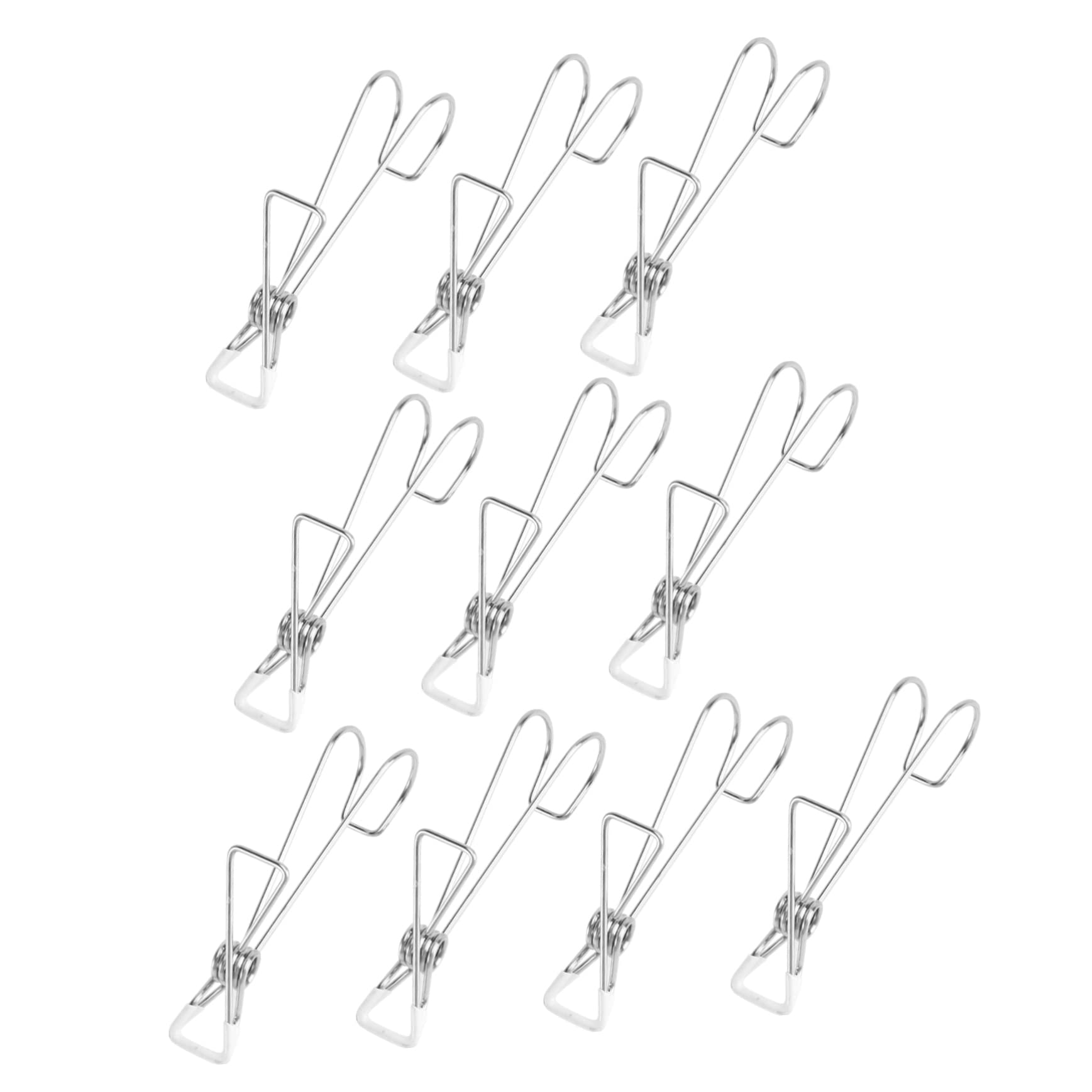 VOSAREA 30pezzi Mollette Inossidabile Antiscivolo Per Asciugatura Clip Per Biancheria e Casa Per Lavanderia e Resistente e Facili Usare