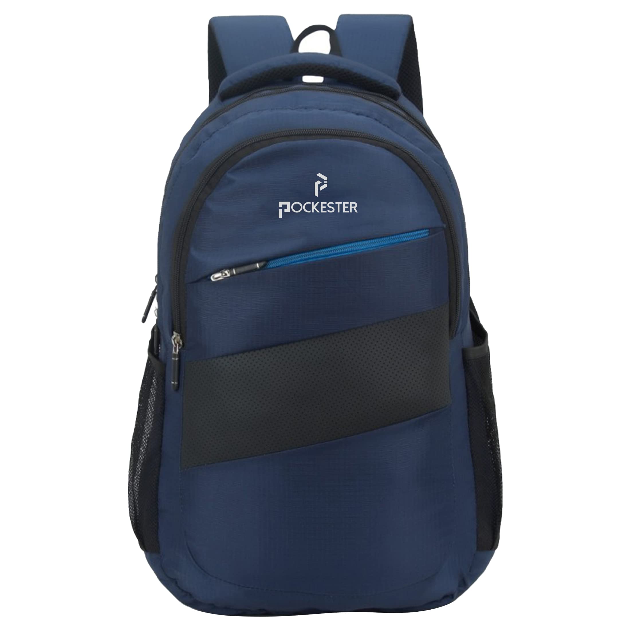 Pockester 35L Water Resistant Large Laptop/Office/College/School/Travel Casual Design Unisex Backpack (Fits up 15.6 inch laptop) (Navy Blue) (B0C47LJFX3) Amazon Price History, Amazon Price Tracker
