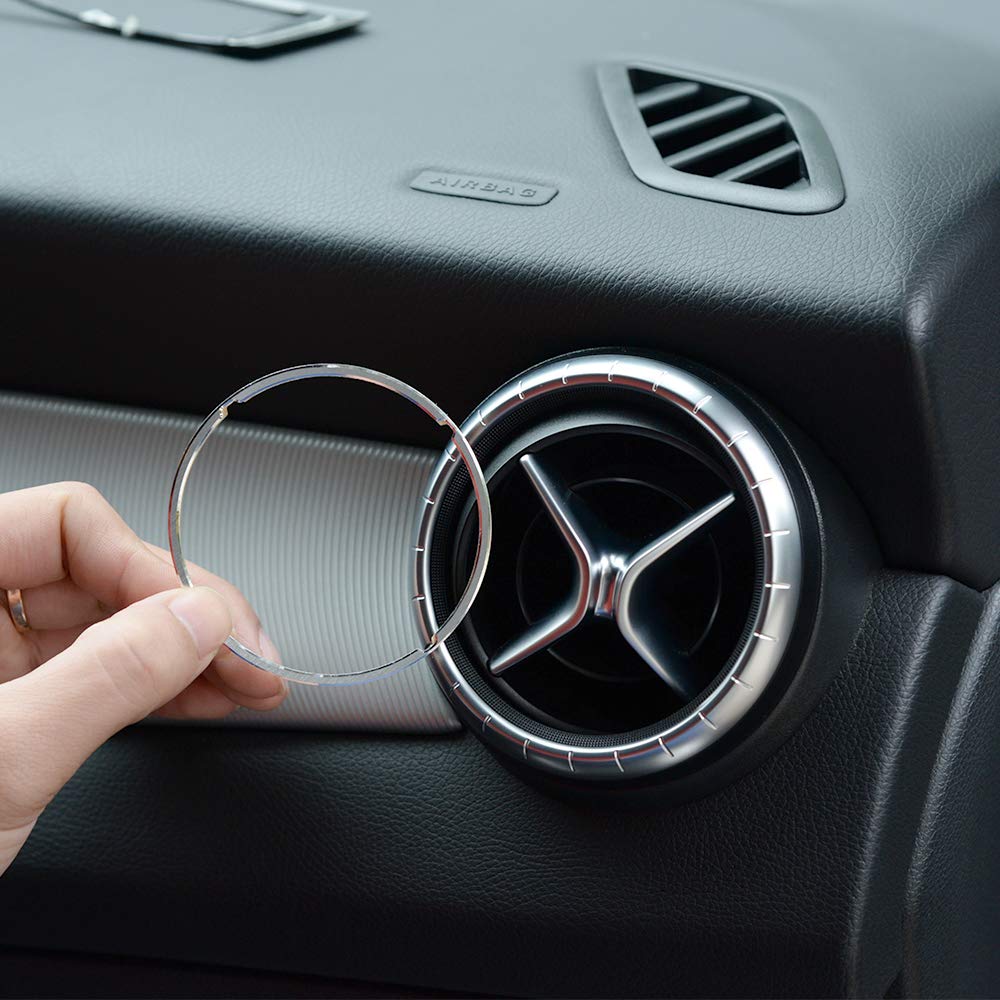 Marco Decorativo 3D Para Botón Maletero Mercedes (Aleación): Compatible Con Clase C, E, S, GLE, GLC Y Más