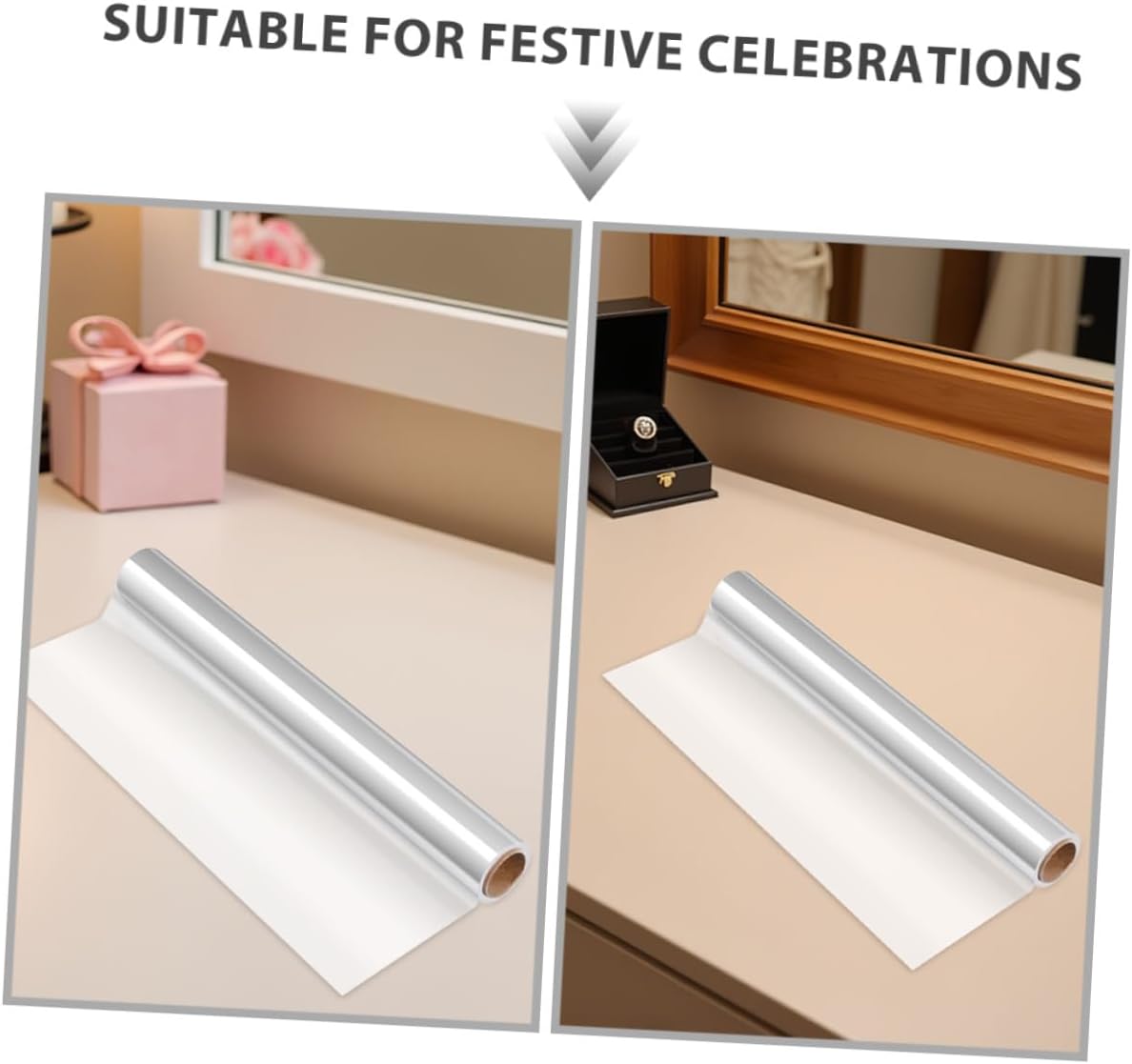 WRITWAA Cellophane Wrap Roll 50cm X 50m Thick Floral Wrapping Paper for Florists Basket Packaging and Seasonal Celebrations