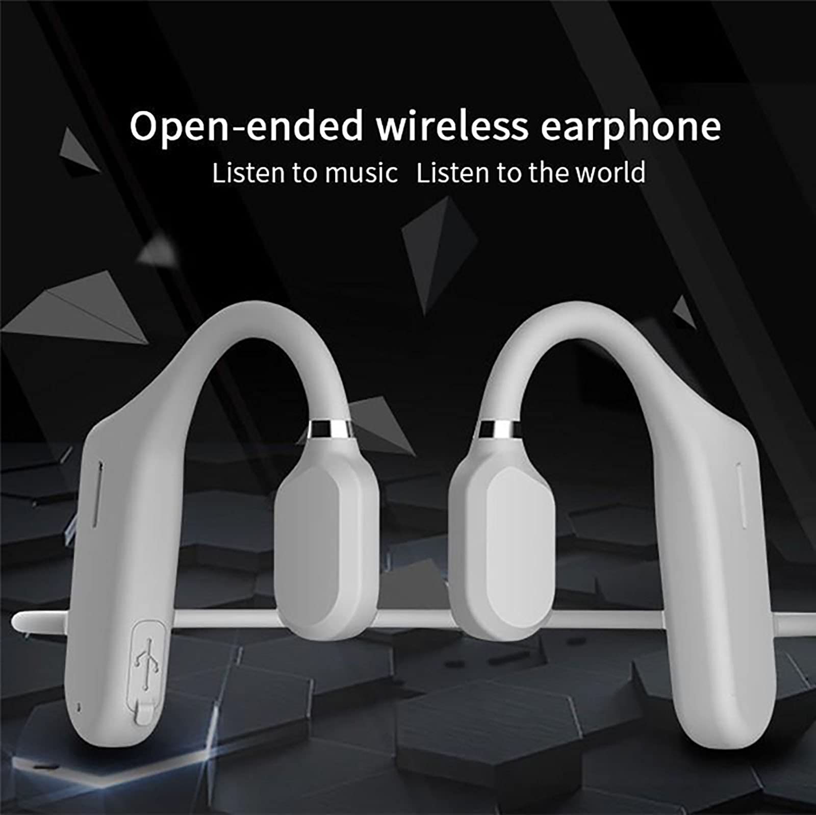 Przewodzenie powietrzne Bluetooth sportowe słuchawki nauszne opaska na szyję słuchawki wygodne zamontowane na szyi słuchawki douszne