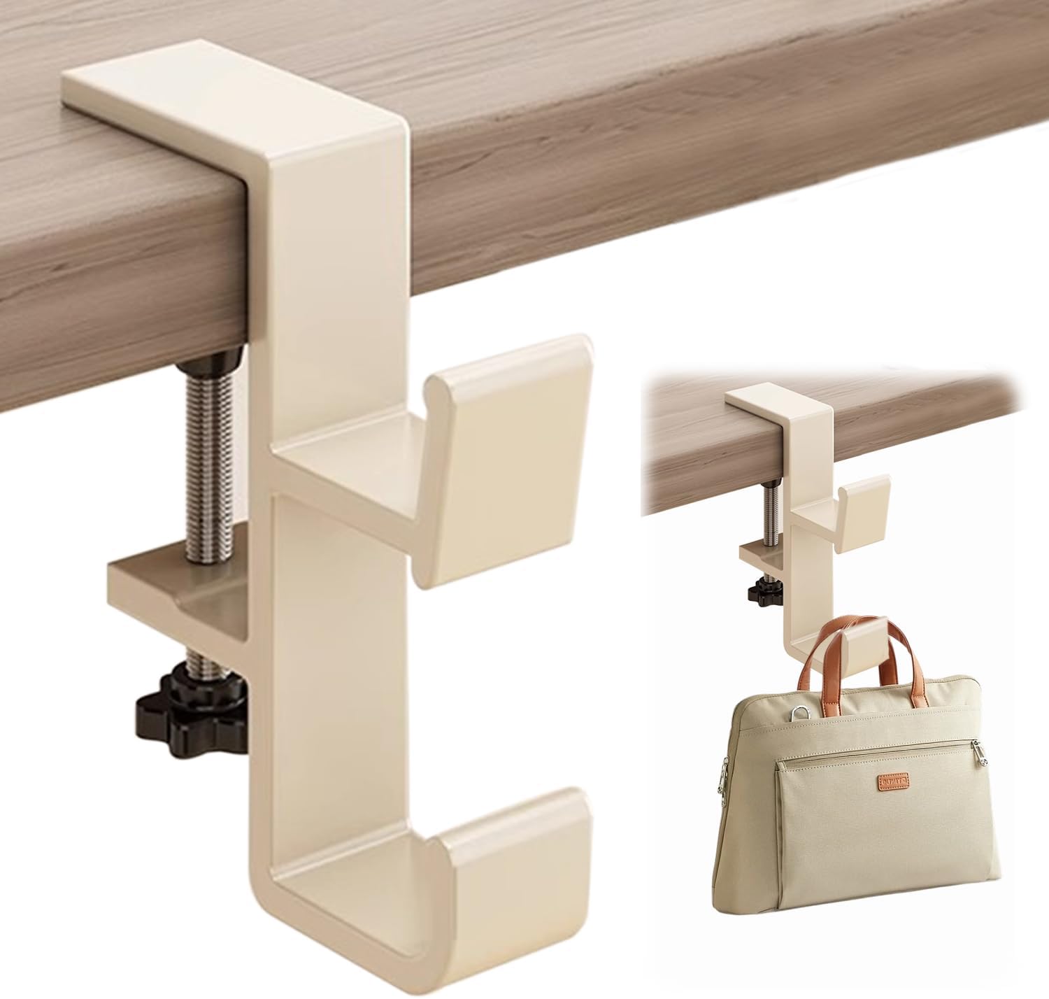 Table Bag Hook, Durable Bag Hanger & Handbag Holder for Tables, Compact Table Bag Hook for Home Office Café Restaurant Use, Essential Handbag Accessories & Carrier Bag Holder for Wide Audience