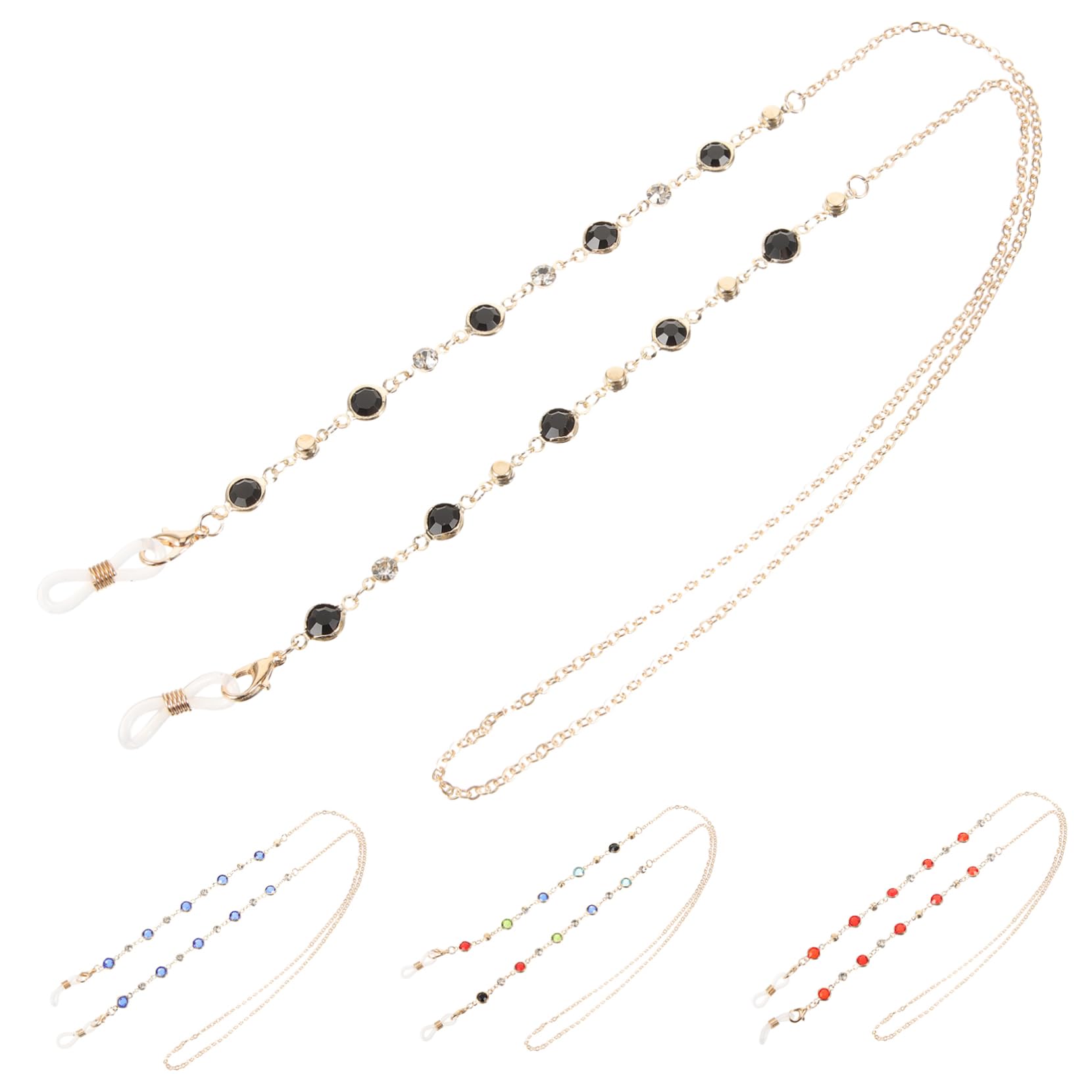 Homoyoyo Catena Di Occhiali Cinghie Per Occhiali Catena Per Occhiali Con Perline Uomo Occhiali Da Sole A Forma Di Occhiali Da Sole Alla Moda Accessori Per Occhiali Lega