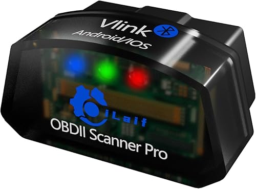 iLaif OBD2 lector de código de falla del coche OBDII escáner pro Bluetooth 4.0 (Vlink) coche comprobar motor luz para iOSAndroid