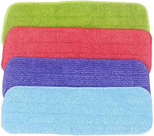 4 Pack Microfiber Cleaning Pads Replacement Mop Pads Reveal Mop Pad Spray Mop Heads Fit for All Fit All Spray Mops and Reveal Mops (4 Pack Reveal Mop Pad)
