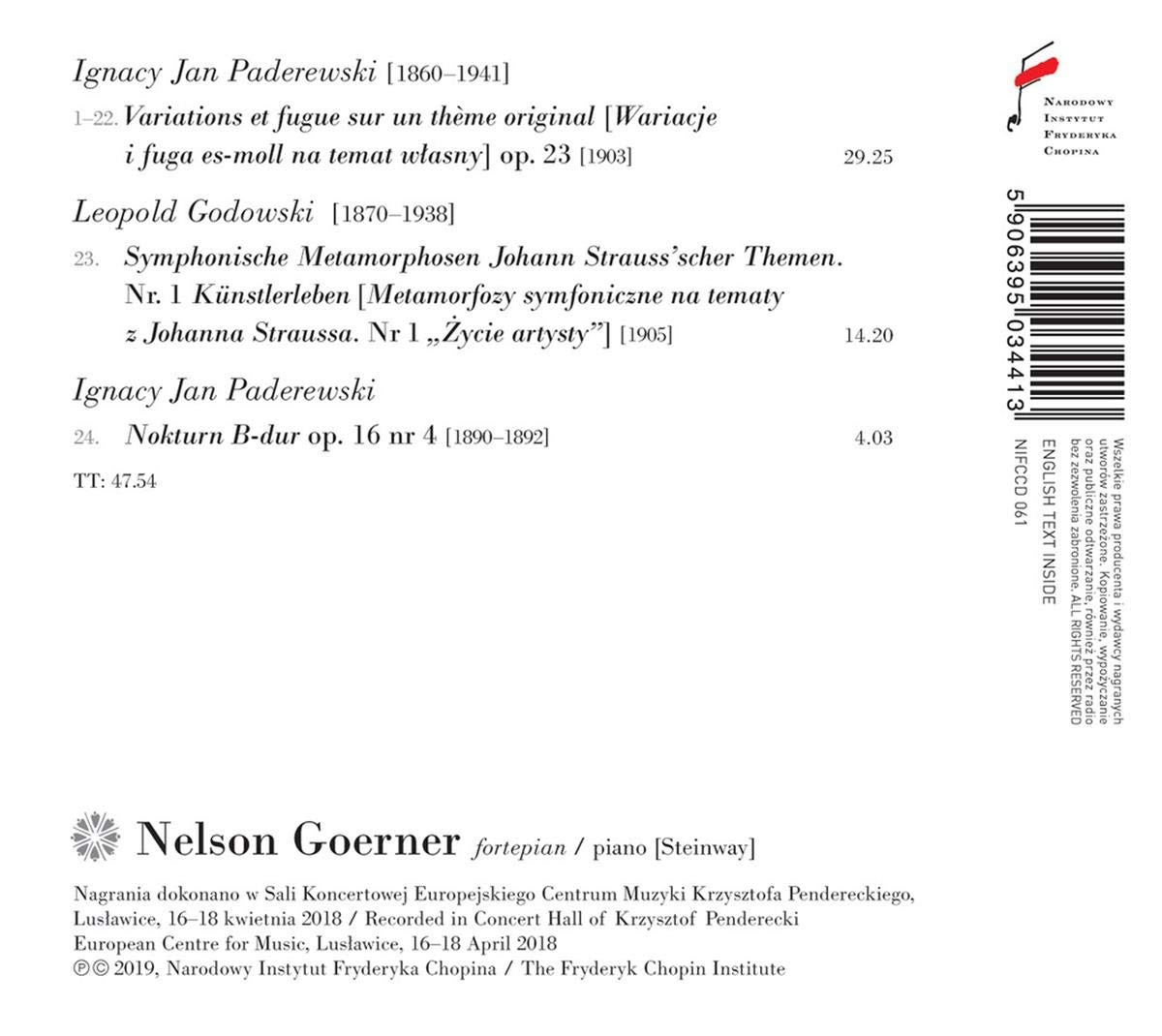 Variations et Fugue/Nocturne/Kunstlerleben