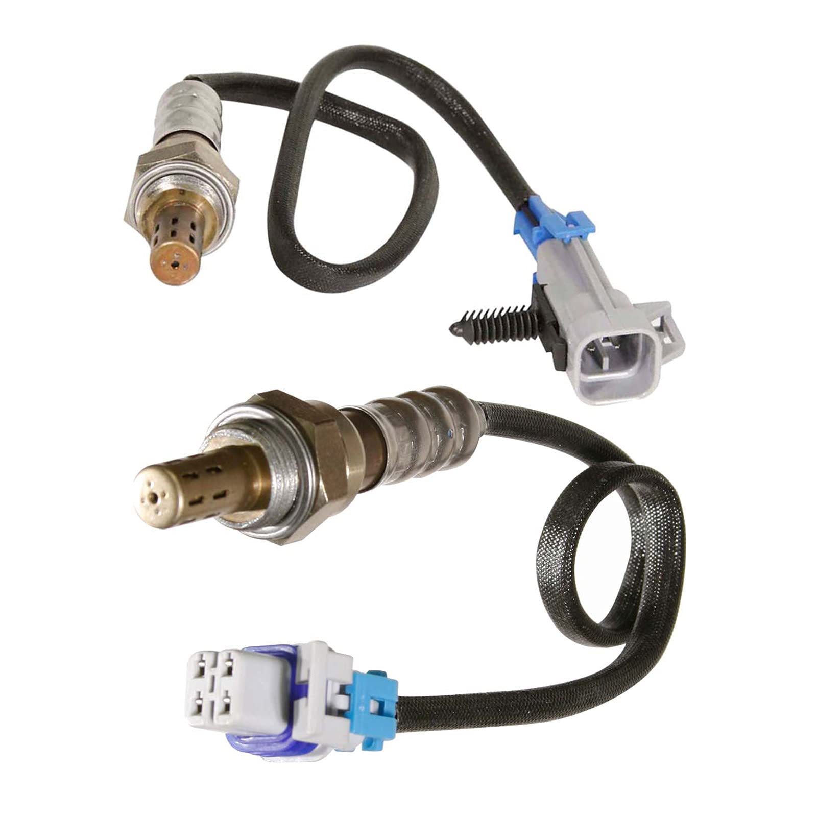 Maxfavor 2Pcs Upstream Downstream Oxygen Sensor O2 Sensor Replacement for 2004 2003 Chevy SSR Trailblazer Ext GMC Envoy XL 5.3L O2 Sensor 234-4650 234-4647