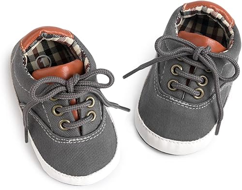 Morbido - Tenis de lona para bebés y niños pequeños, antideslizantes, para recién nacidos, para recién nacidos, para recién nacidos de 0 a 18 meses