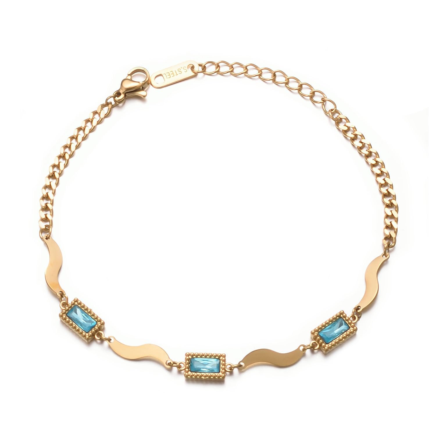 vissen Zirkonia Armband Vergoldete Damen Sterlingsilber für Damen Armband Ketten Personalisiertes Modeschmuck