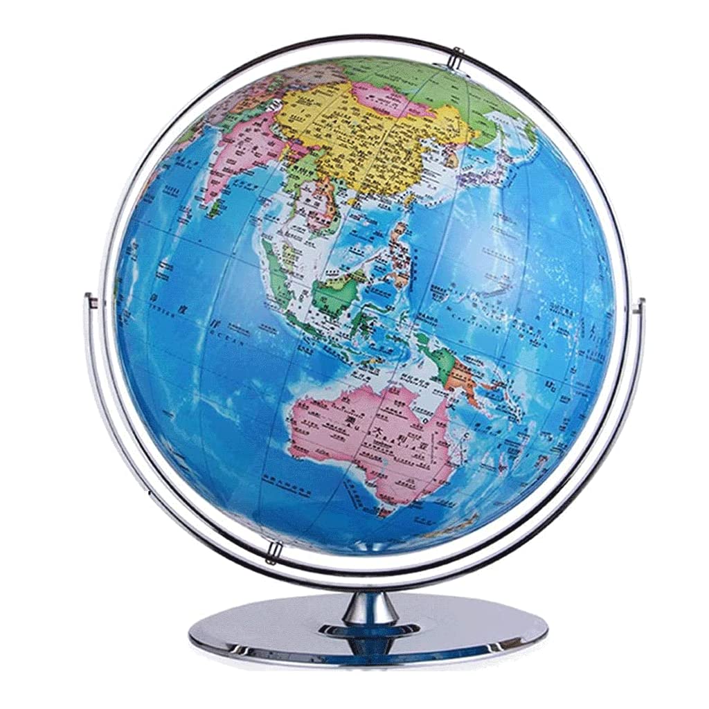 Gpdnbieu A 720° Rotating Education Globe With Stand Large Desktop 19.6 In Diameter Clear Text Marking(A)