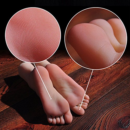 1 Pair Lifesize Silicone Female Mannequin Foot Display Jewerly Sandal Shoe Sock Display Art Sketch #TOP2