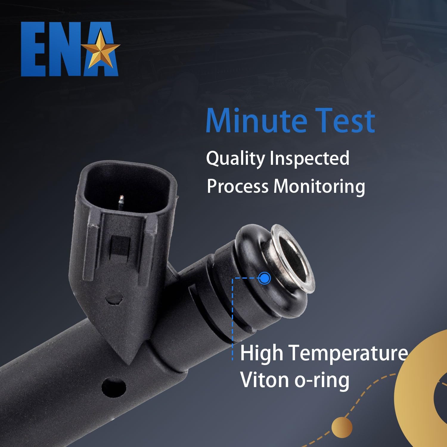 ENA 3 Holes Fuel Injectors Compatible with Ford Ranger Mazda B3000 3.0L V6 2001 2002 2003 2004 2005 2006 2007 2008 Replacement for FJ463 4L5Z9F593A 1AMFI00030 2204-510865 CM5174 800-1470N Set of 6