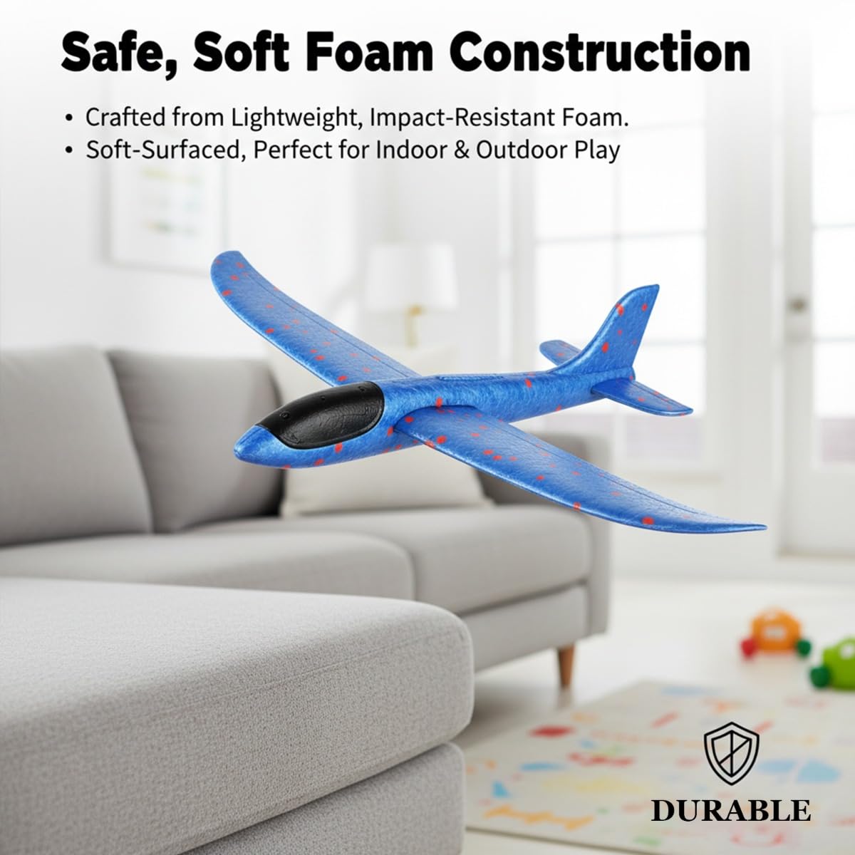 Generico Dinosaur Foam Glider Launcher Toy, Foam Glider Airplane Launcher Toy Dual Flight Modes, Fun Outdoor Flying Catapult Toy - Fun Birthday Gifts & Party Favors (3MIX)