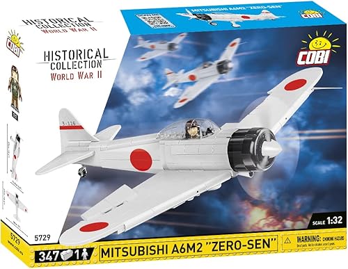 Miniatura 3 de COBI Colección Histórica Segunda Guerra Mundial Mitsubishi A6M2 Zero-SEN Plane