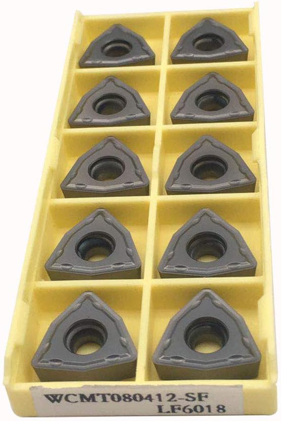 U-Drill Carbide Drilling Insert WC Style TiCN Coating WCMX080412-SF LF6018 10pcs per pack WCMX080412-SF LF6018