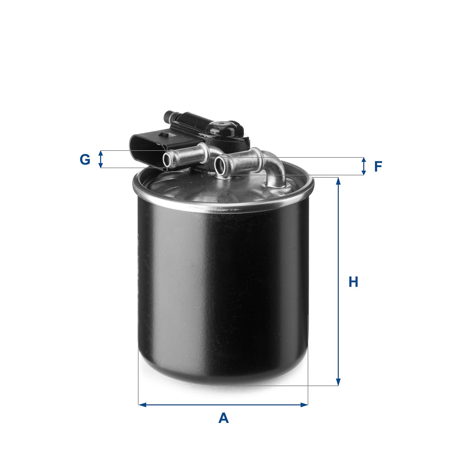 UFI Filters, Filtro Gasoil 24.148.00, Filtro de Combustible Diésel de Recambio, Apto para Coches, Apto para Modelos como Infiniti y Mercedes Benz