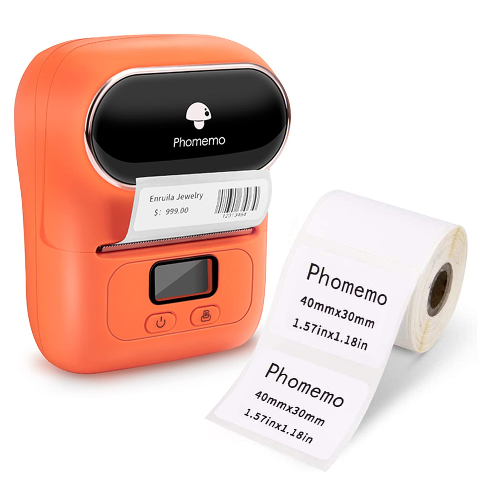 Buy Bluetooth Label Maker Phomemo M110 Thermal Label Printer Mini Handheld Label Maker, qr code