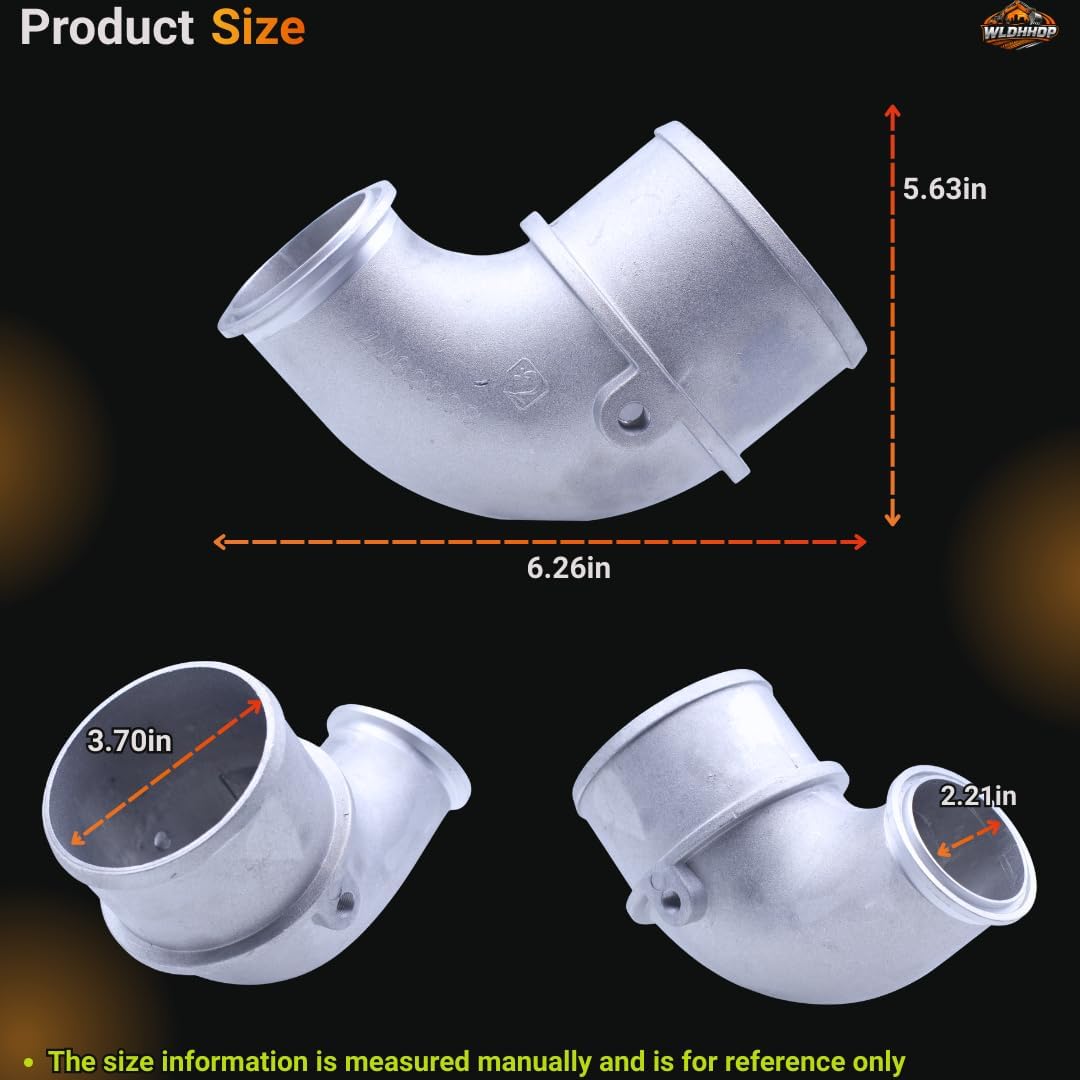 3883977 3883285 Turbocharger Air Transfer Elbow Pipe 3883977 Compatible With Cummins Engine ISM11 11L M11 ISX15 6B5.9 6C8.3 B3.3 B5.9 Engine Intake Transfer Pipe