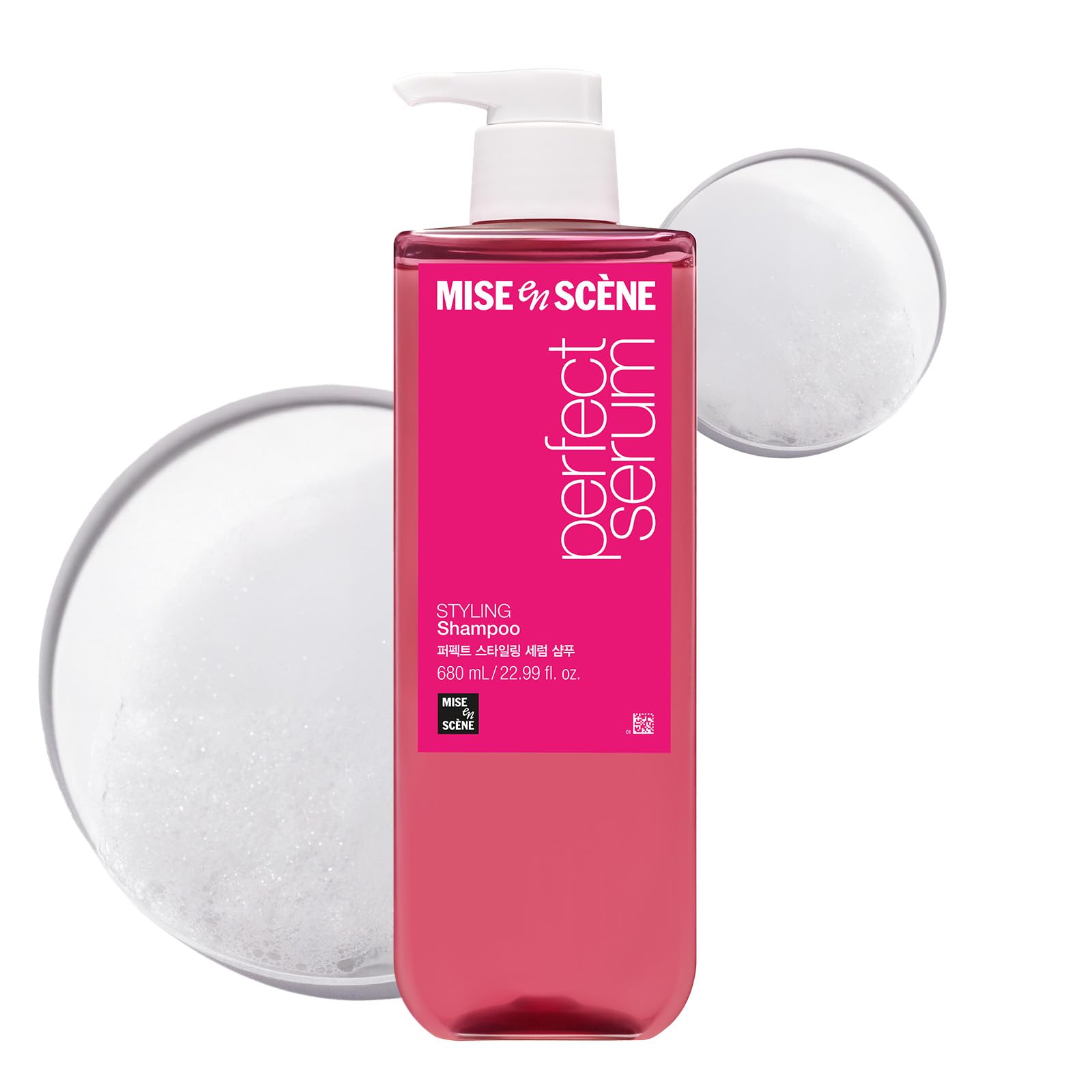 Mijansen Official Shampoo, Perfect Serum Styling Shampoo, 23.8 fl oz (680 ml), Damage Care, Powdery Scent, No Treatment, Korean Cosmetics, Large Volume Hair Care