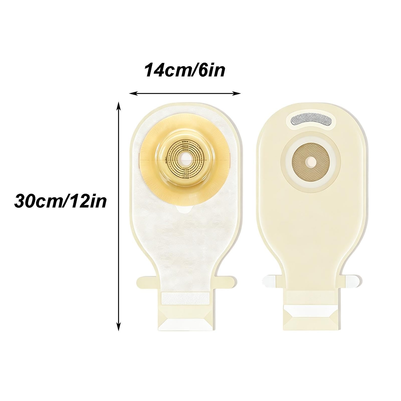 Lot de 10 Poches de stomie convexes (colostomie) – Modèle Monobloc
