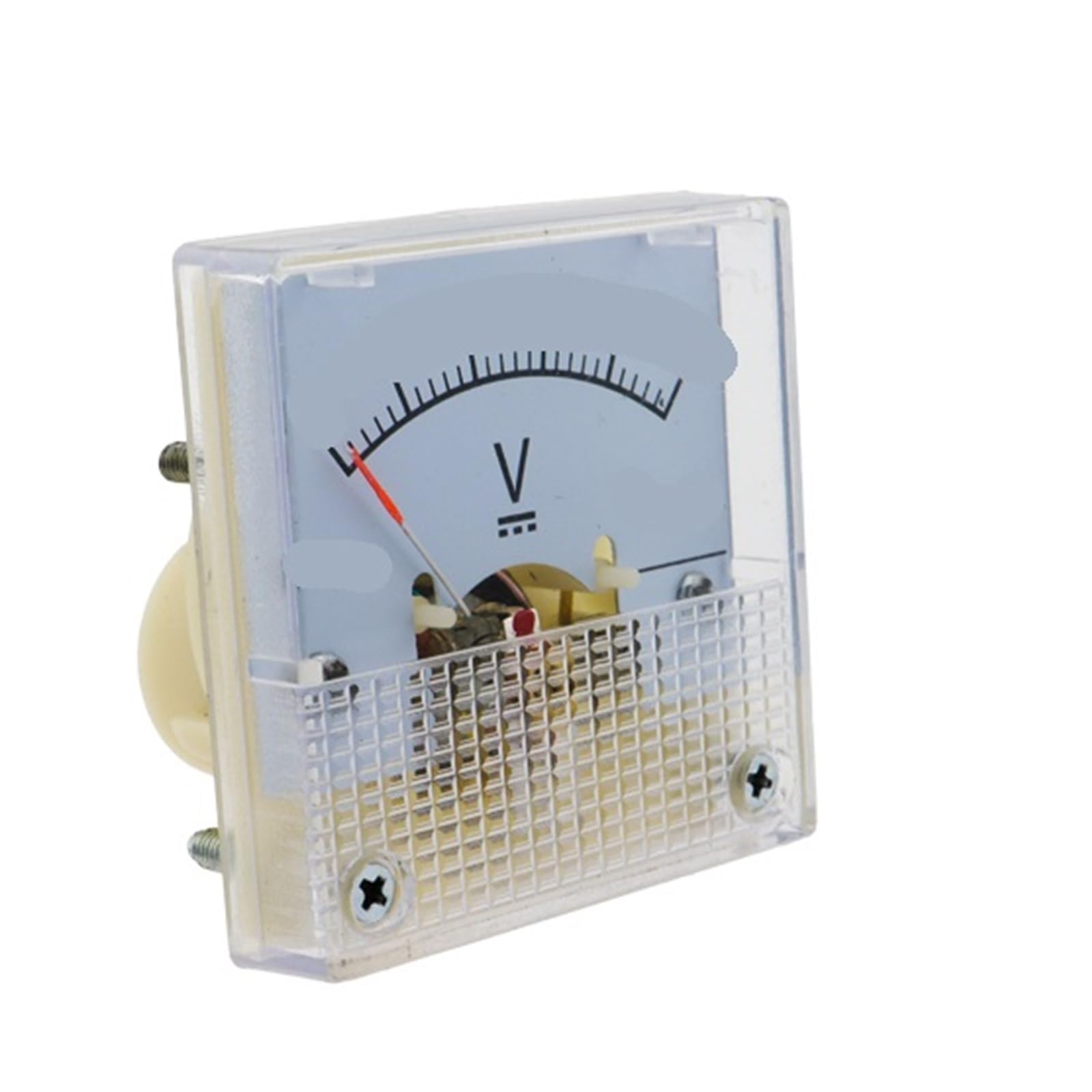 Voltmètre 91C4-V indicateur tension aiguille 250V cadran carré 45x45