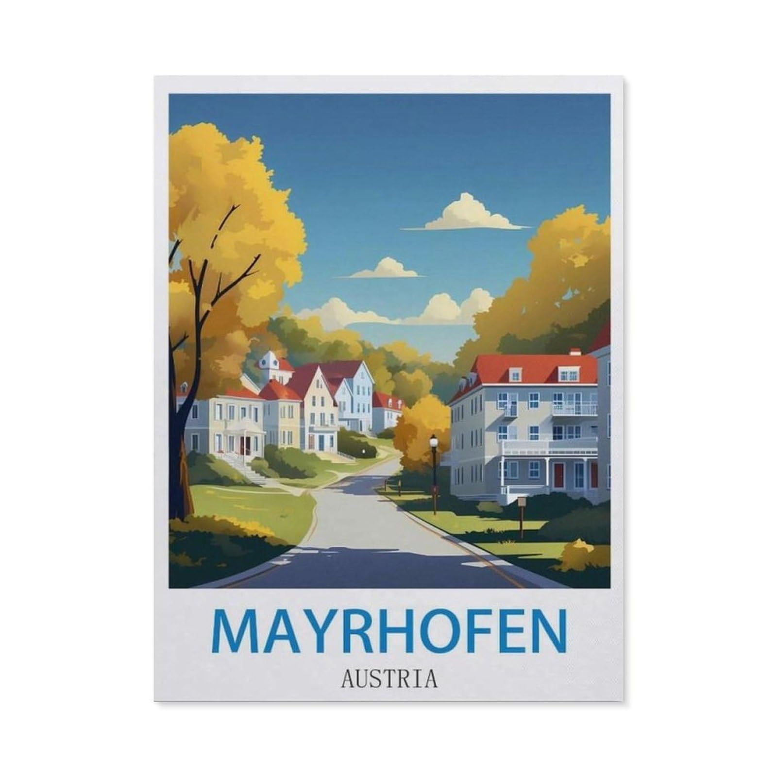 BEAYODKP DIY Diamond Painting，Mayrhofen Austria（30x40cm）