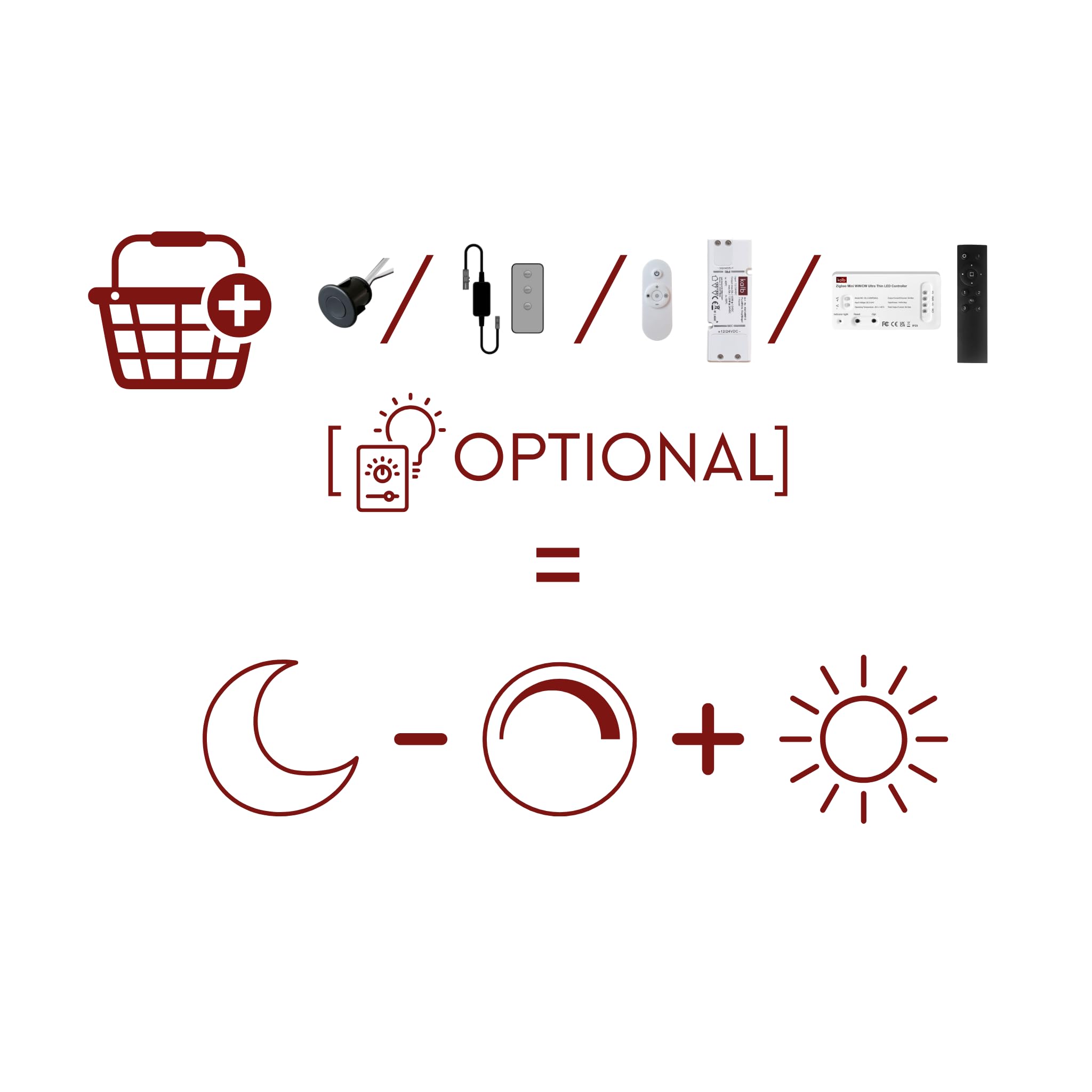 kalb | CURVIA, LED Spiegellampe, Gebogene Spiegelbeleuchtung für runde Spiegel Ø 60, 70 & 80 cm, 12VDC, 6W, neutralweiß 4000K, IP44, flimmerfreies Schminklicht, schwarz matt, Aluminium (70cm)