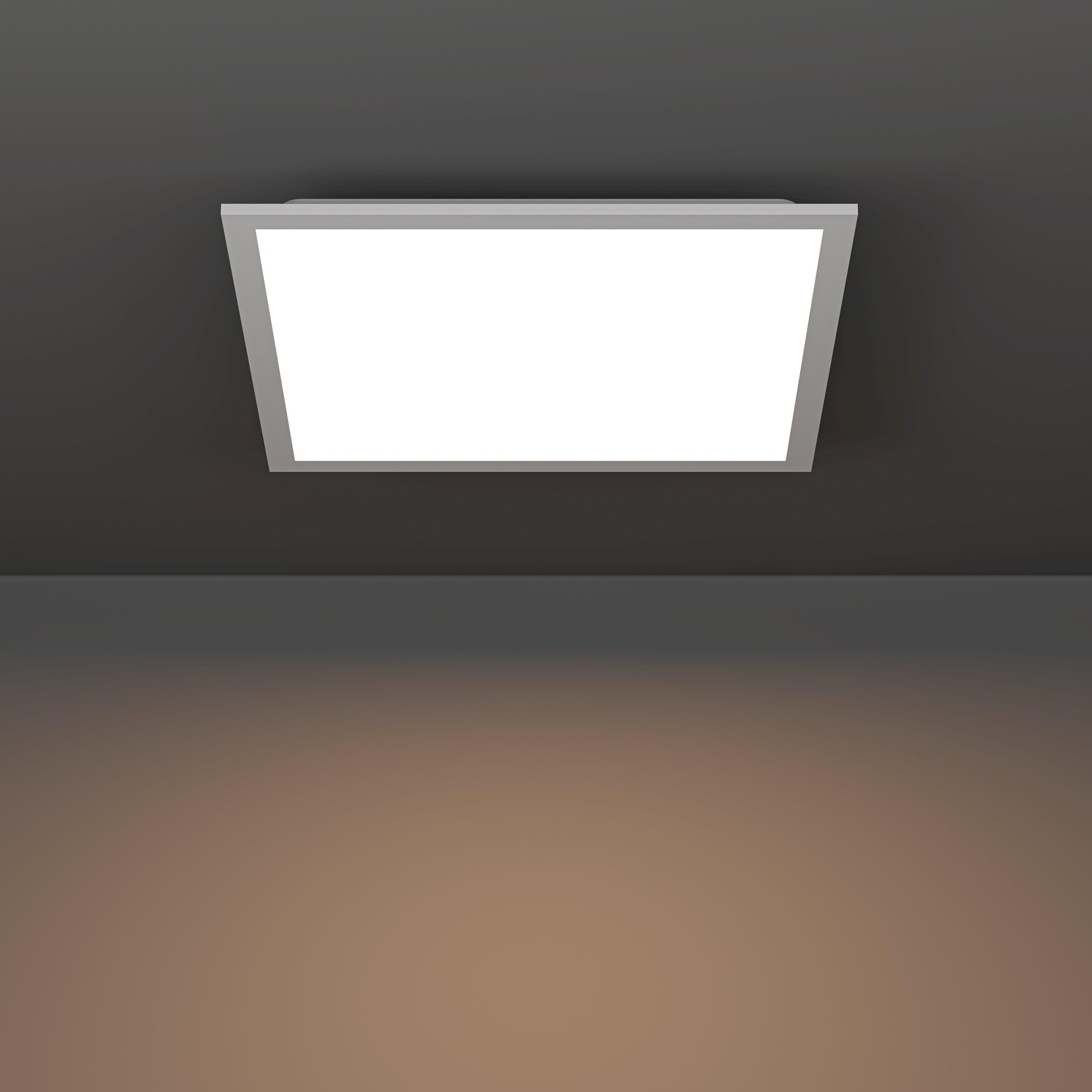 EGLO connect.z Smart-Home LED Panel Moradillo-Z, 40 x 40 cm | ZigBee Deckenleuchte, Matter, App und Sprachsteuerung Alexa, warmweiß-kaltweiß, RGB, dimmbar, Deckenlampe weiß