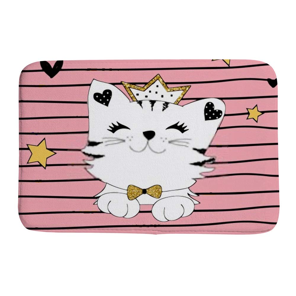 Tapis de bain antidérapant MicrofiberCat anti-glissade grand format lavable