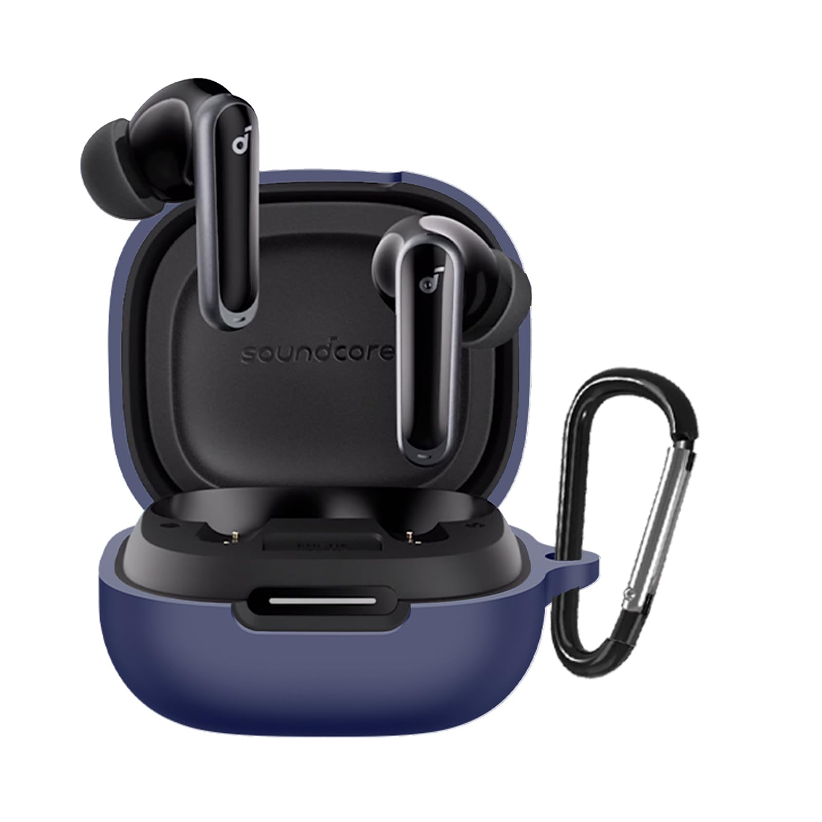 YAODLE Hülle Für Soundcore Liberty 4 NC – Stoßfest, Silikon, Mit Karabiner, Ladefreundlich