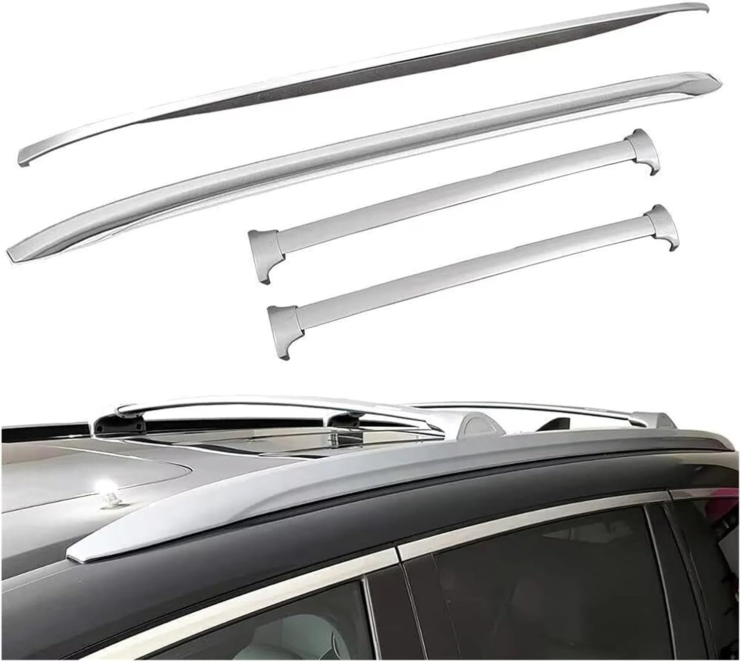 ルーフラッククロスバー パイロット 2016 2017 2018 2019 2020 2021 2022 2023 4ピース ルーフ