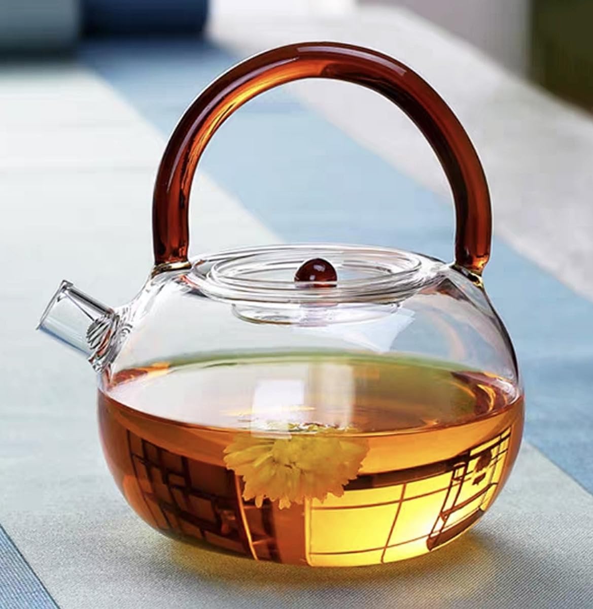 Amazon | ティーポット 耐熱ガラス やかん 上手型 紅茶 ポット 急須