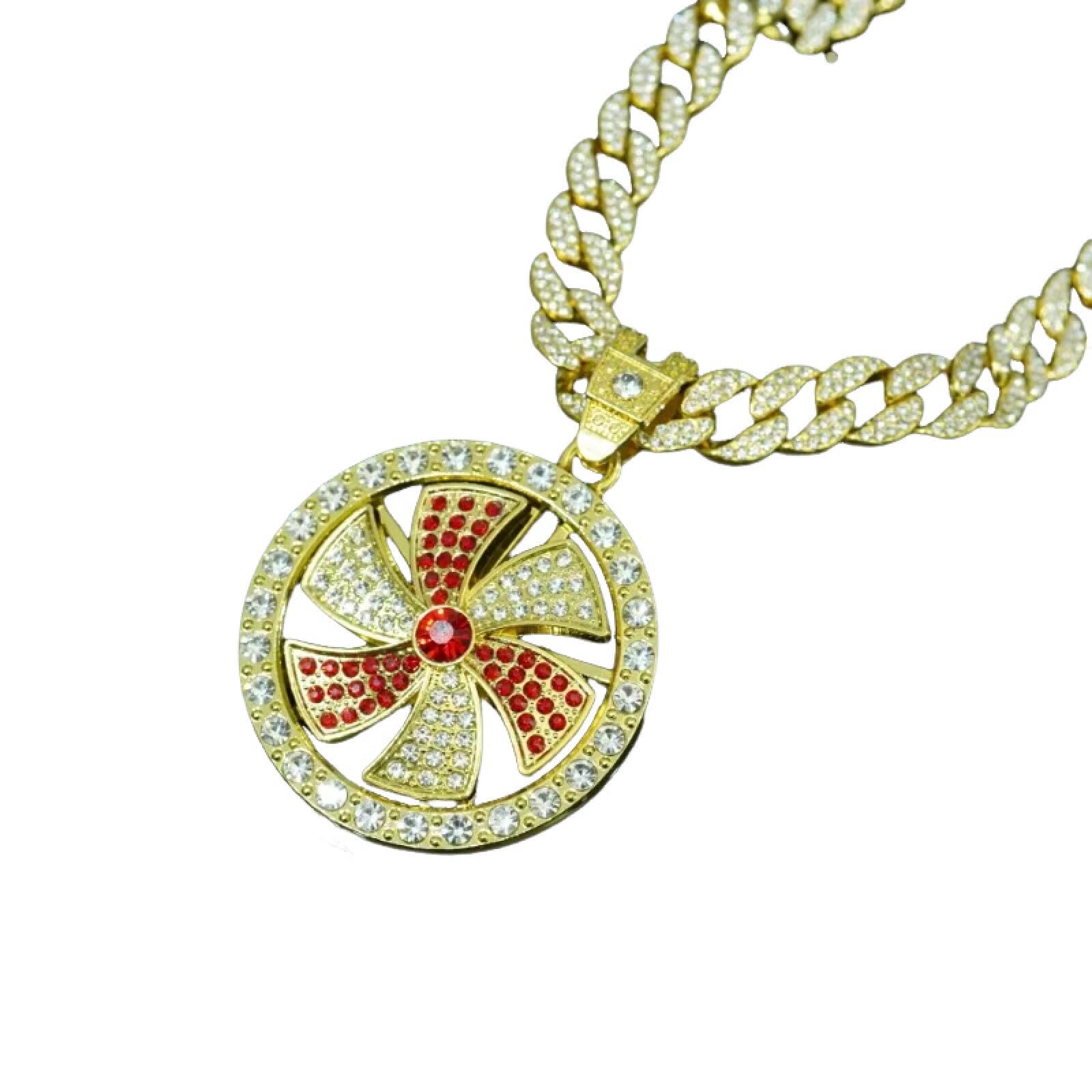 Collier pendentif moulin rotatif pour calmer le stress quotidien