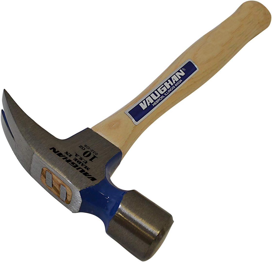 Vaughan 122-01 9 10-Ounce Little Pro Rip Hammer, 10-Ounce, Hickory Handle