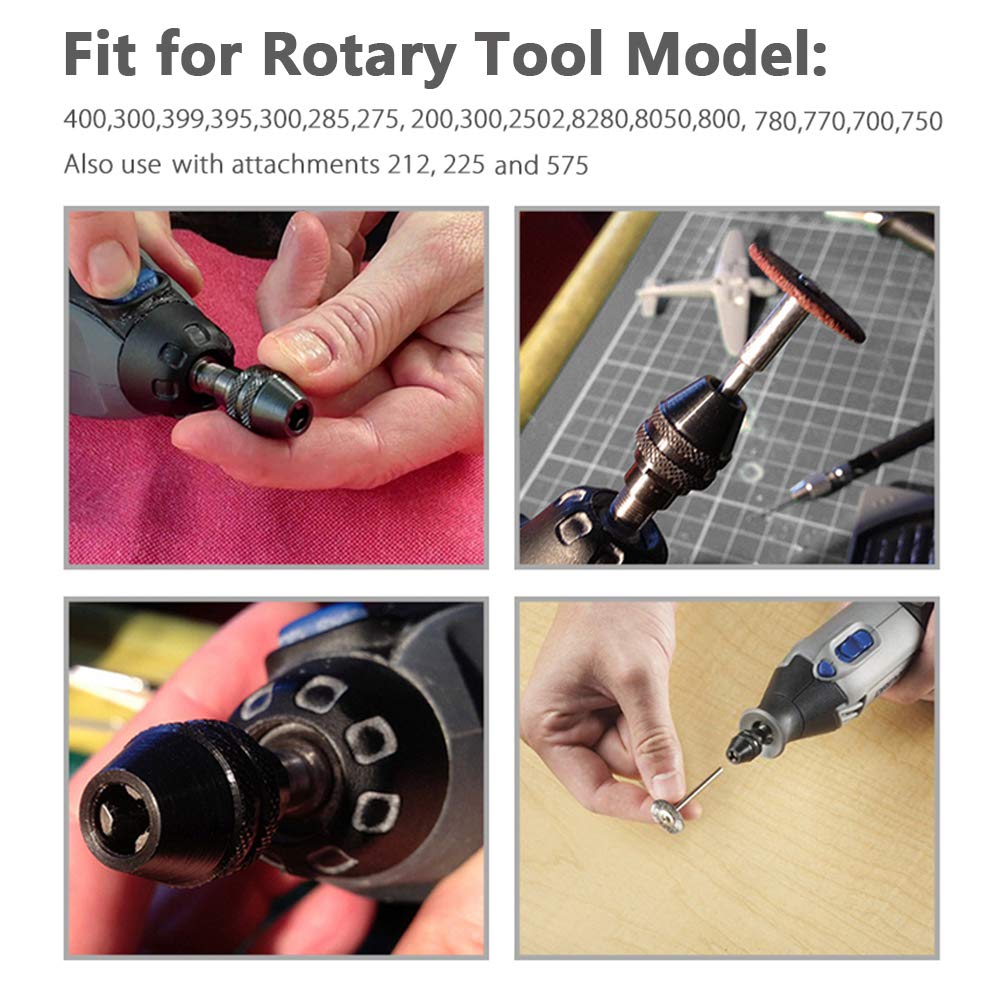 Best Dremel Accessory Kit 4486 Keyless Chuck For 1/32\, image size:1001x1001