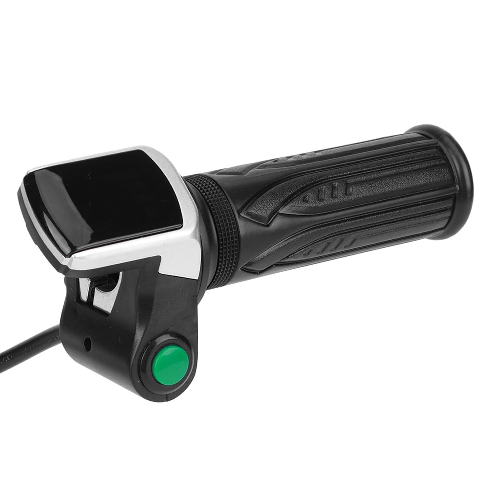Manetka Gazu do Roweru Elektrycznego LCD z Przełącznikiem - Ergonomiczna Konstrukcja Regulująca prędkość, Przejrzysty Wyświetlacz LCD, Wodoodporny, Kompatybilny z Systemami 36 V / 48 V (36V)