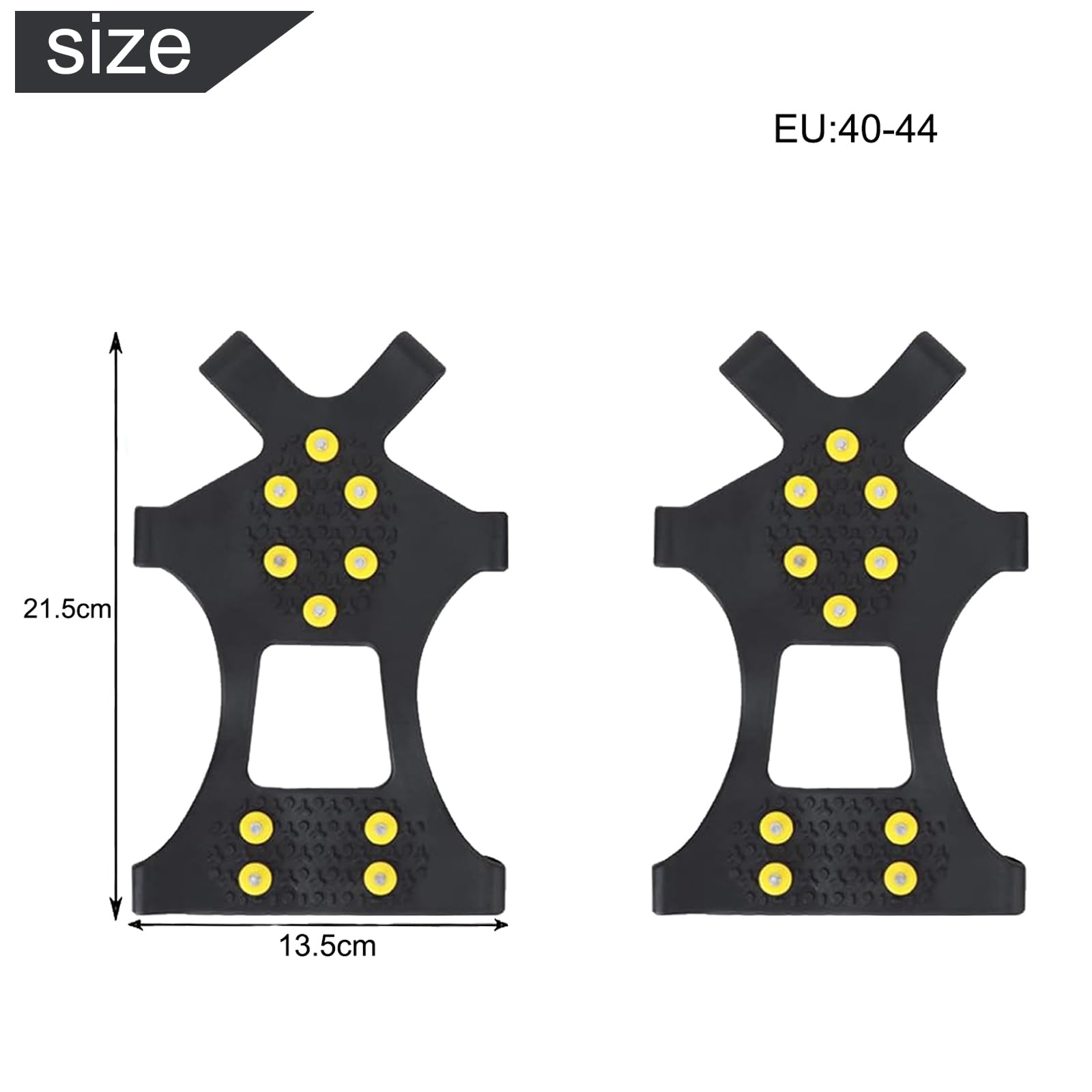 Fesoar stijgijzers voor laarzen, ijs tractie Cleats anti-slip op Fesoar stijgijzers voor laarzen, ijs tractie Cleats anti-slip op