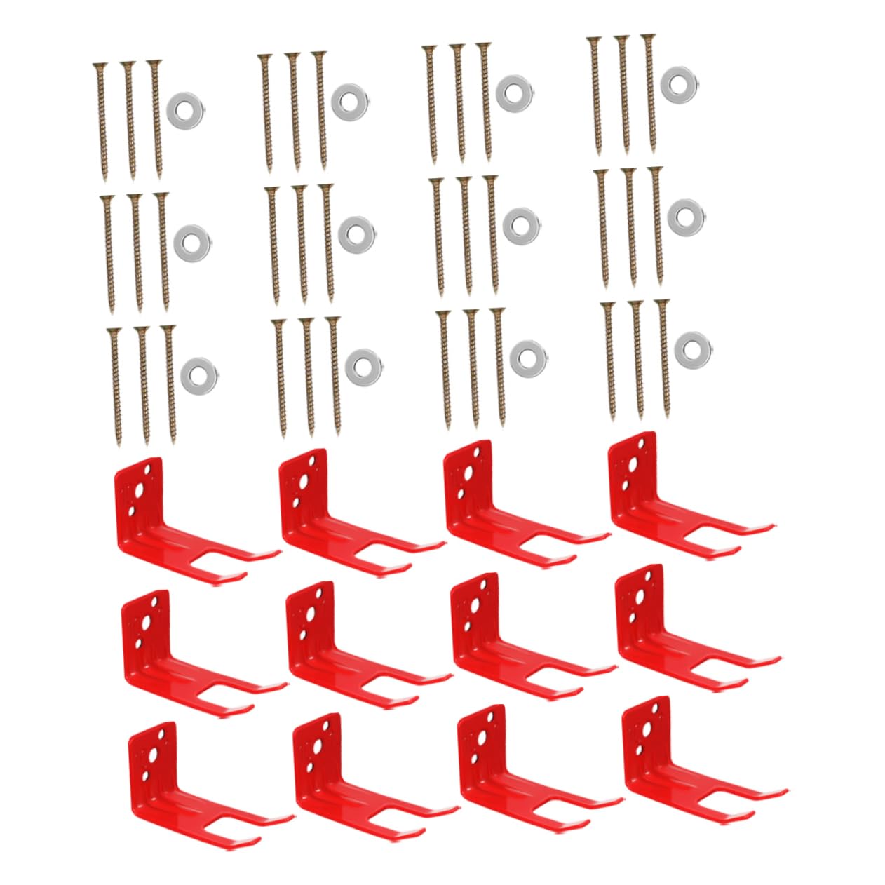 DOITOOL Soporte de Pared para Extintor de Fuego Metal Resistente con Acabado Rojo Visible Diseño Compacto con Sistema de Seguro para Montaje Estable Hogar y Oficina