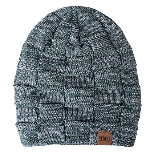 Image of REDESS Beanie Hat for Men and Women Winter Warm Hats Knit Slouchy Thick Skull Cap Acrylic Wool