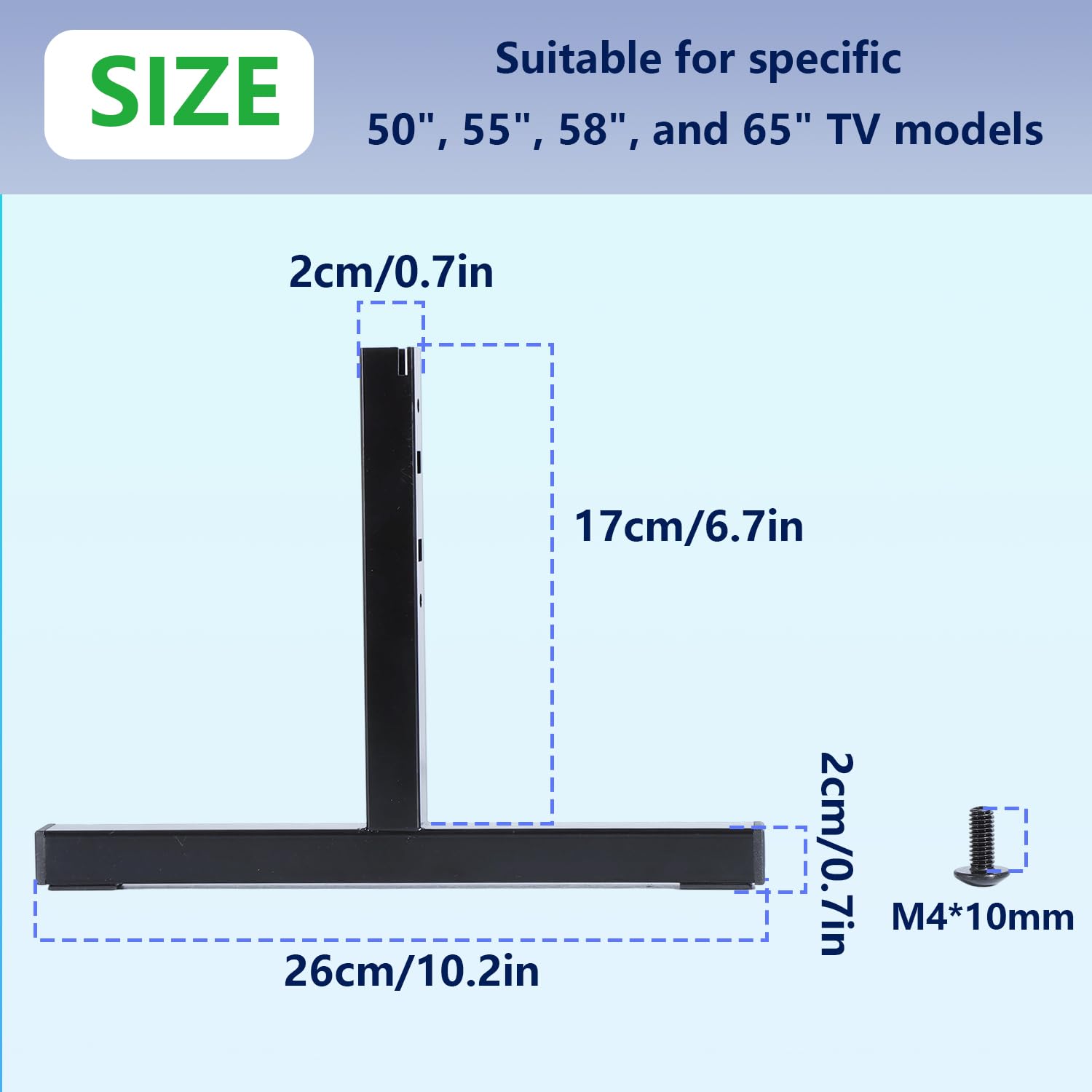 Patas de repuesto para televisores Q60R, RU750EE, NU7175, RU7305 - Compatibles con Samsung Modelos QE55Q60RATXXC, QE55Q64RATXXC, QE55Q65RATXXC, QE55Q67RATXXC, HG50RU750EEXEN, UE55NU711111111 75UXXC,