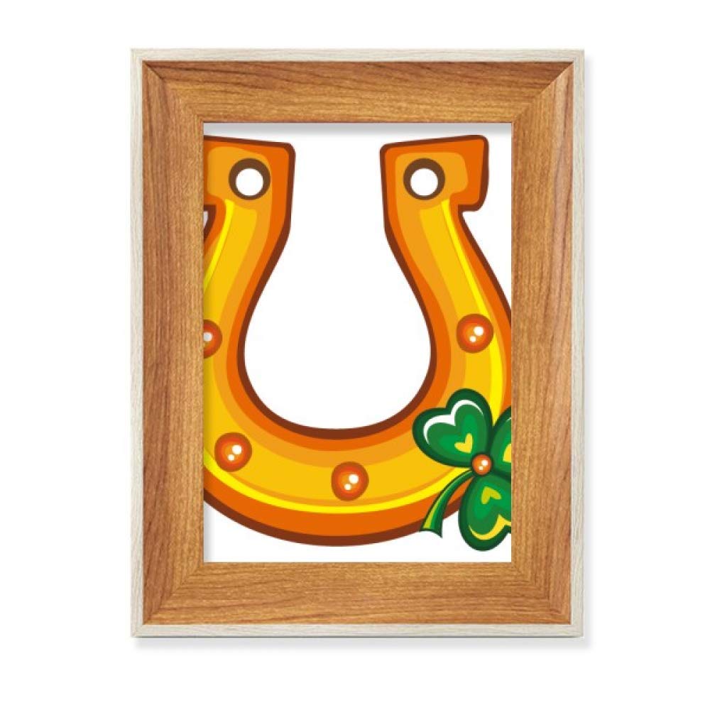 Cadre photo trèfle St.Patrick en bois pour eviter la chute de vos tableaux d'art de table