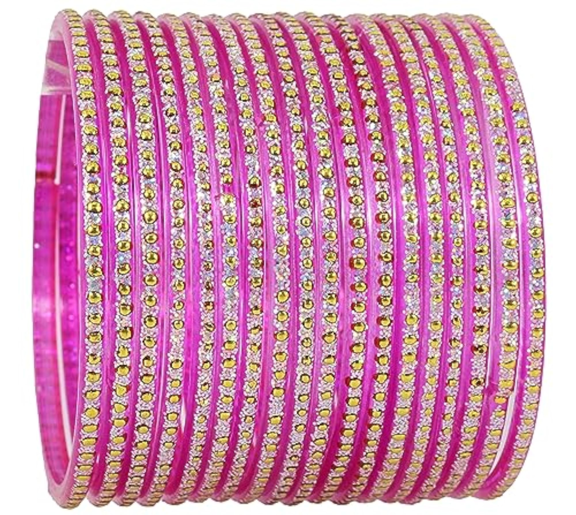 Polka Dot & Glitter Bangles Set - Pack of 36
