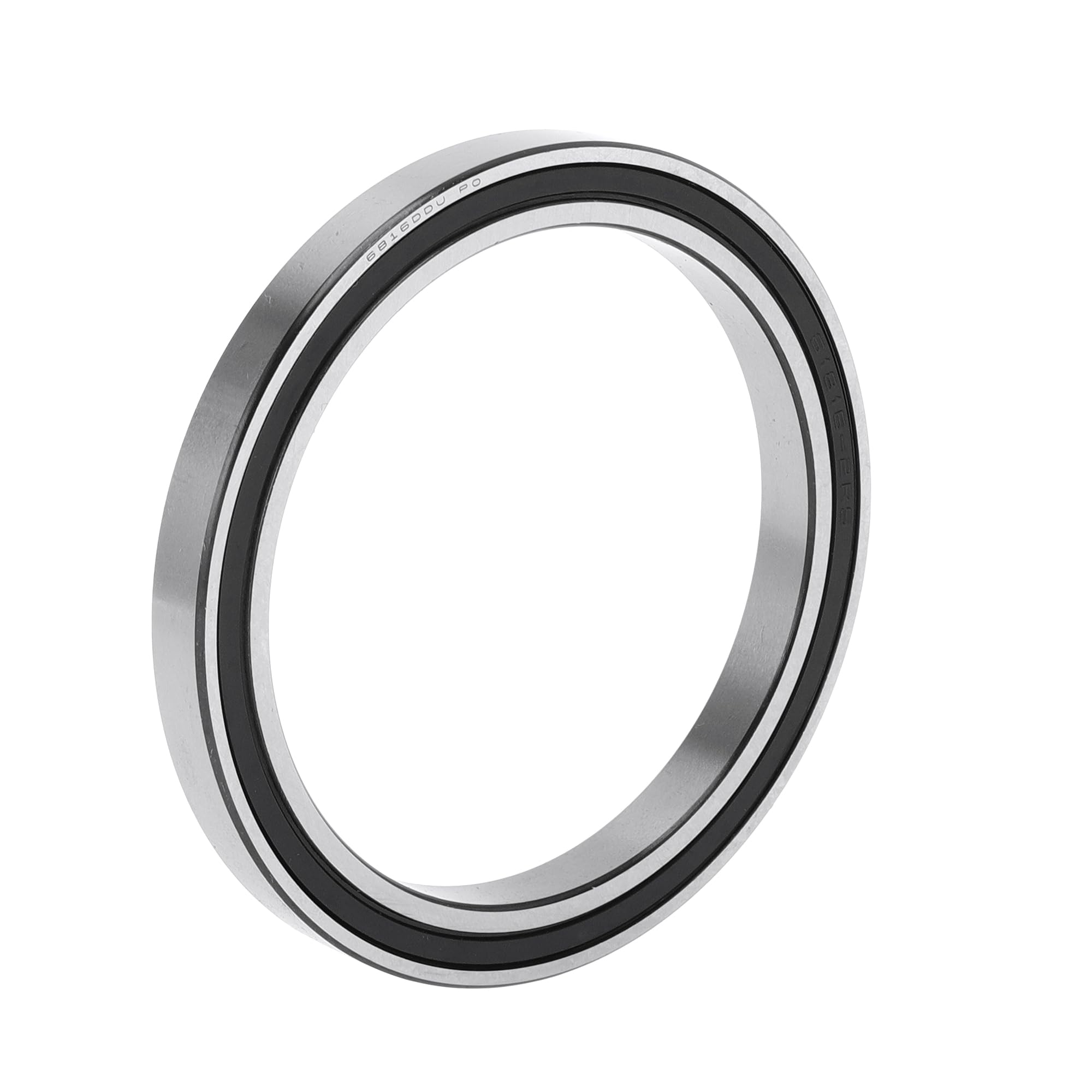 6816DDU Deep Groove Ball Bearings P0 80x100x10mm Lubricated Bearings Double Rubber Seal Black Silver Tone Scooter Skateboard Wheel