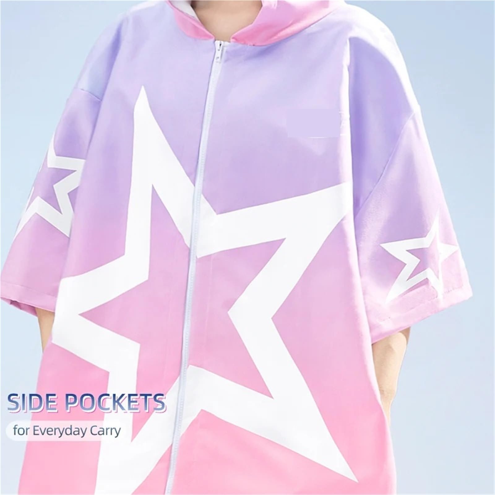 Poncho da spiaggia ad asciugatura rapida, poncho surf, coperta, asciugamano nuoto, felpa con cappuccio, muta sub for e per Spiaggia e Sport Acquatici